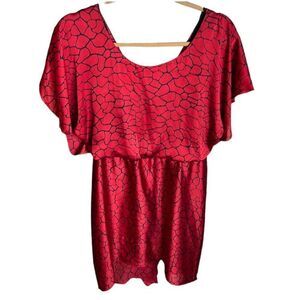 ❤️BCBGenerations Red/Black Ruffle Mini Valentines dress Size 8